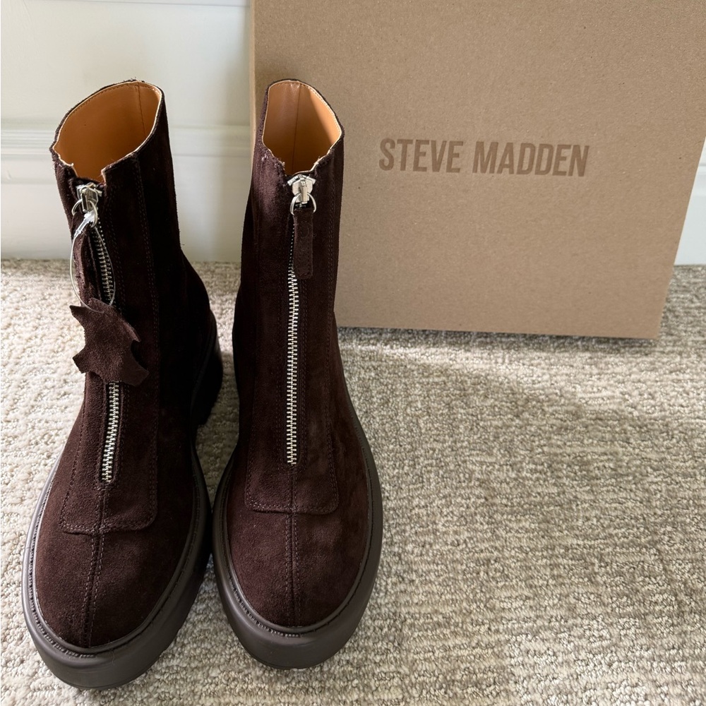 Steve Madden JONES CHOCOLATE BROWN SUEDE